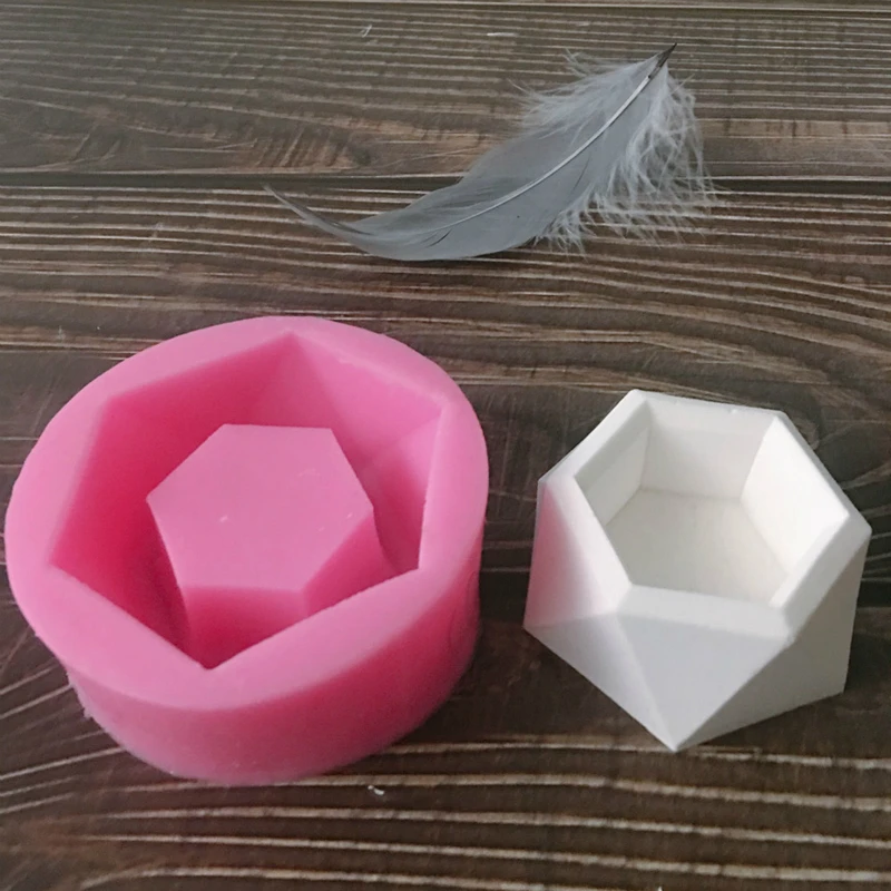 Силиконовые формы ароматический гипсовый Формочки цветочный горшок DIY садовый горшок бетонный горшок форма силиконовая Свеча держатель формы эпоксидная форма