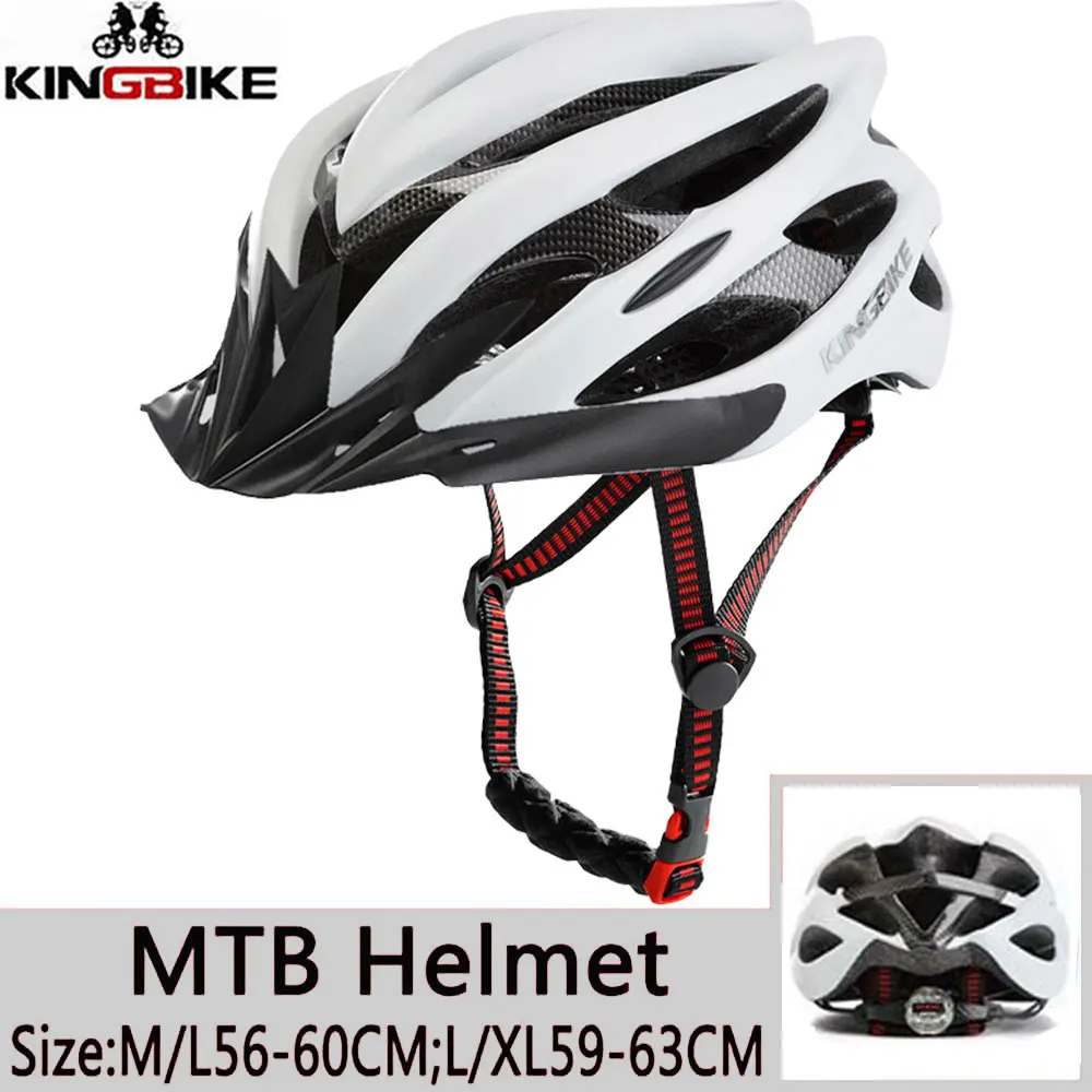 KINGBIKE шлем велосипедный взрослыйвелосипедный шлем для мужчин pro вело шлем шлем для велосипедавело шлем - Цвет: 629-White