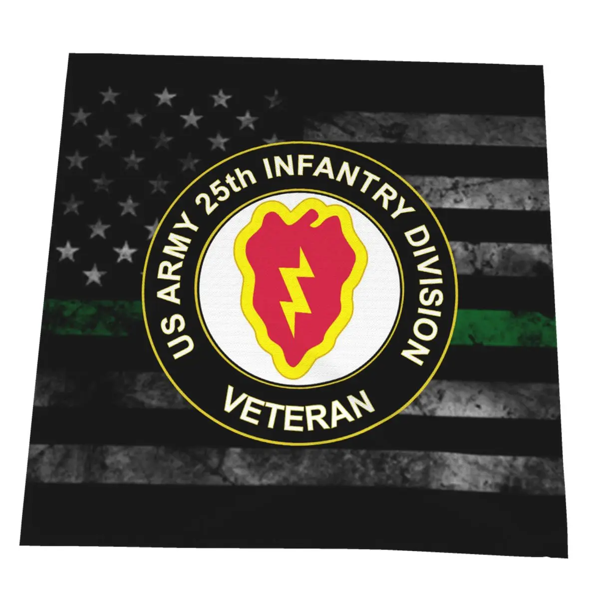 

US Army Veteran 25th Infantry Division Napkin Party Wedding Table Cloth Linen Cotton Available Restaurant Dinner Premium Hotel