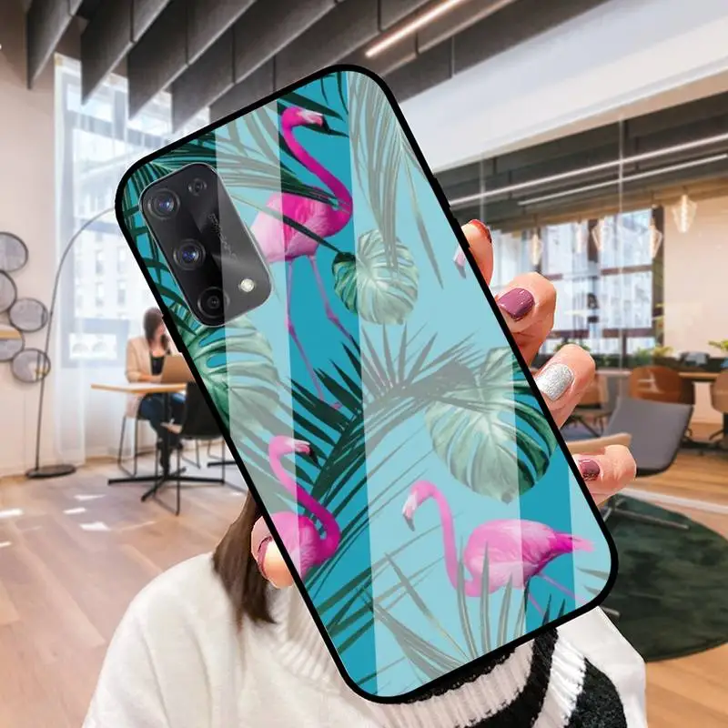 Винтажная стеклянная оболочка RUICHI в виде фламинго для Oppo R9 11 17 PRO F5 7 9 A5 37 57 59 83 |