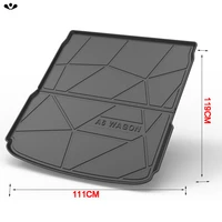specialize for audi a6 09 19 trunk mats auto accessories black heavy duty cargo floor mat all weather protection durable tpo