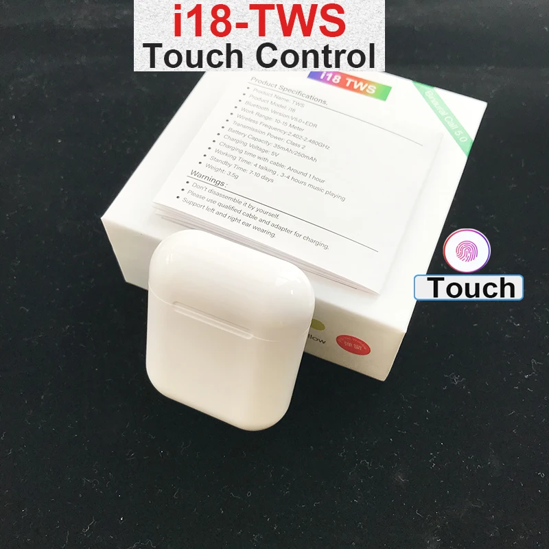 i18 i11 TWS мини беспроводные Bluetooth наушники inpods 12 i30 i10 max tws стерео наушники с зарядным устройством Mic