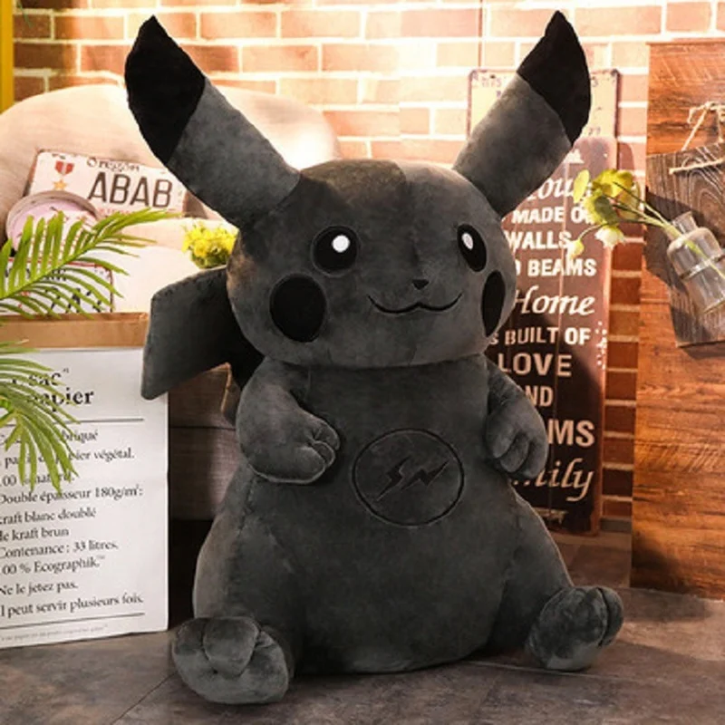 

25cm Pokemon Plush Dark Black Pikachu Toys Cotton Filler Pillow Doll for Children Christmas Gift