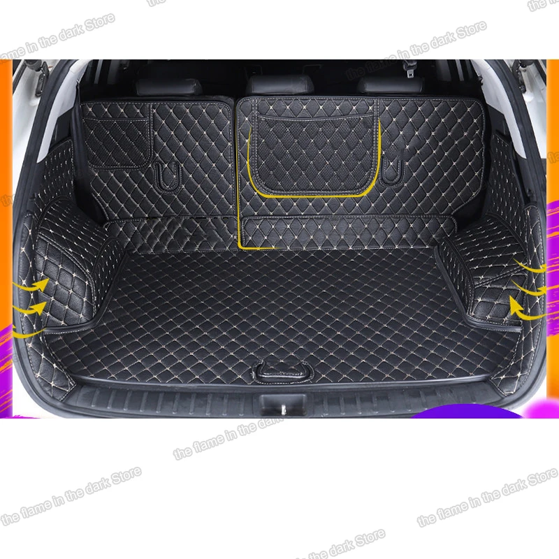 Lsrtw2017 кожаный коврик для багажника автомобиля подкладка груза Hyundai Tucson 2015 2016 2017 2018