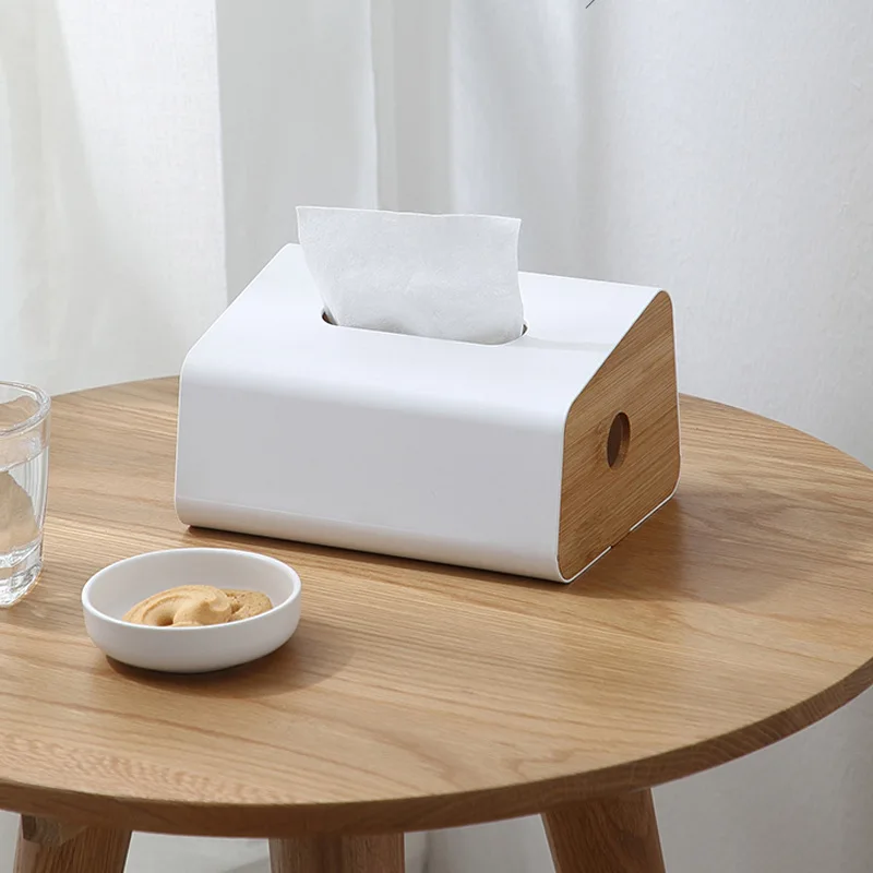 

Wooden Tissue Box Tissue Holder Case Home Car Tissue Container Towel Multi Function Storage Box Table Decoration Car Accessories