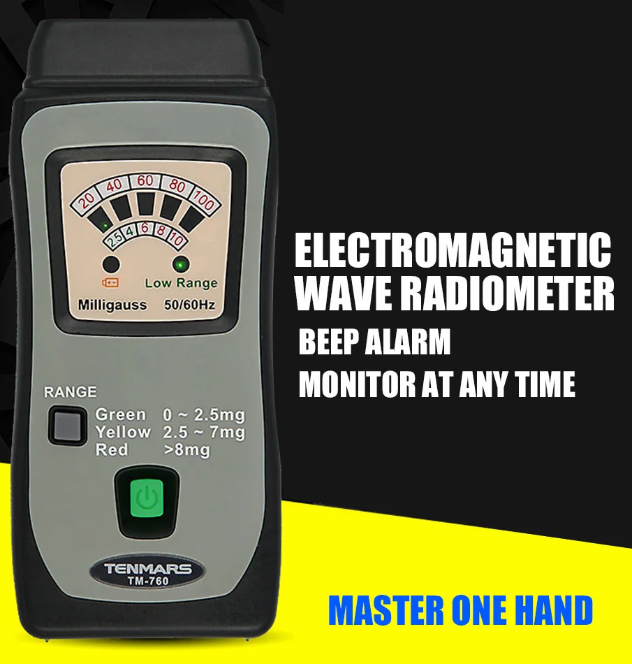 TM 760 карман гауссовый счетчик низкие частоты электромагнитного излучения мини