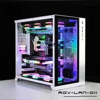 pc o11 three dimensional side transparent water cooled game computer host chassis e sports high end host support atx support