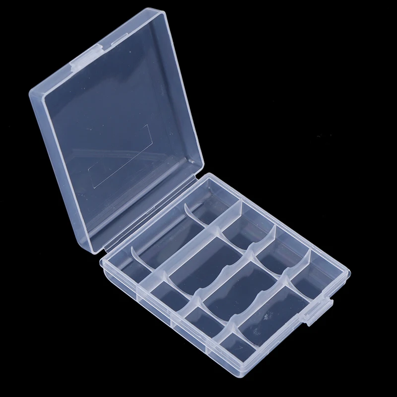 

Plastic Case Holder Storage Box For 8x AA Battery Container Organizer Hard Plastic Battery Storage Box