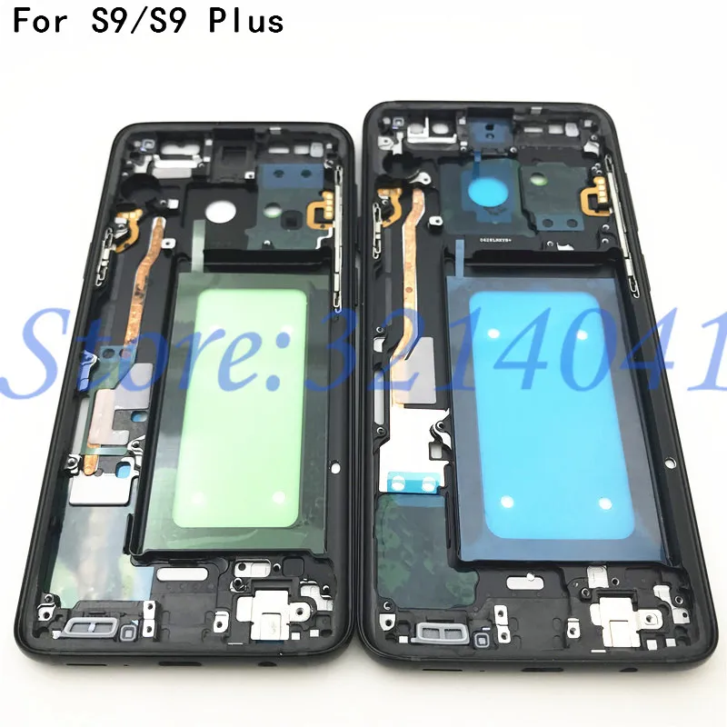 

10Pcs/Lot For Samsung Galaxy S9 / S9 Plus S9+ G960 G960F G965 G965F Metal Housing Middle Frame Bezel Repair With Side Buttons