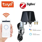 Газовый водяной клапан Tuya ZigBee, беспроводной контрольный клапан для автоматизации умного дома, поддержка Alexa Google Assistant