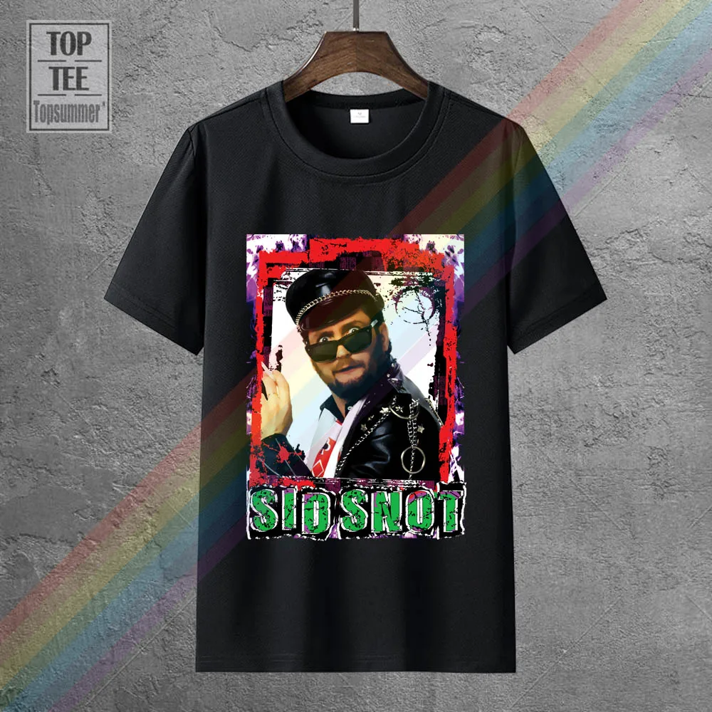 

Kenny Everett - Sid Snot T Shirts Gothic Funny Tshirts Horror Brand Clothing Black Tee-Shirt Skull Retro T Shirt