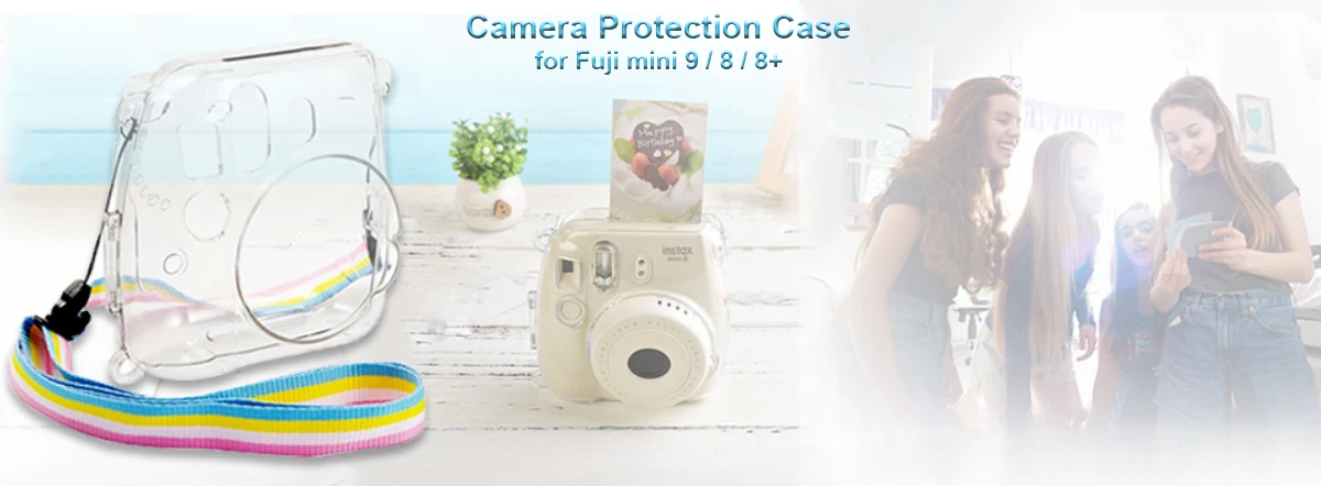 Сумка для камеры Fuji Fujifilm Instax Mini 9 8+ 8 из искусственной кожи чехол для путешествий фото фотографии сумка с плечевым ремнем аксессуары