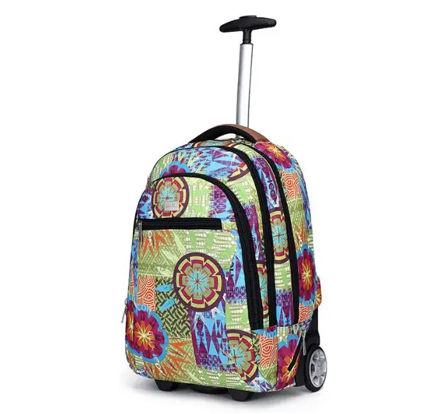 18 Inch School wheeled backpack bag for children kids school Rolling Luggage backpack Travel Trolley backpack Bag for teenagers