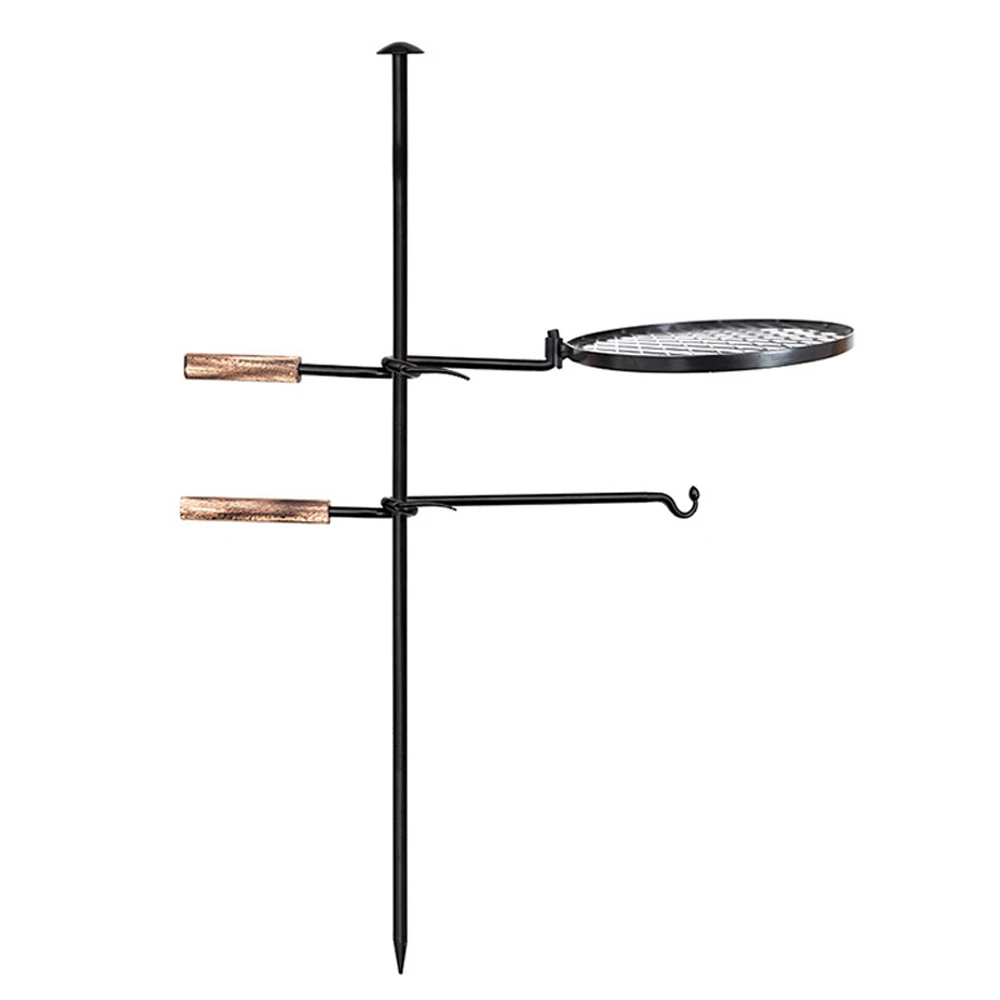 

ShineTrip Outdoor Stove Camping Barbecue Stand Fine Camping And Baking Plate Iron Picnic Home Shelf Portable Folding Grill