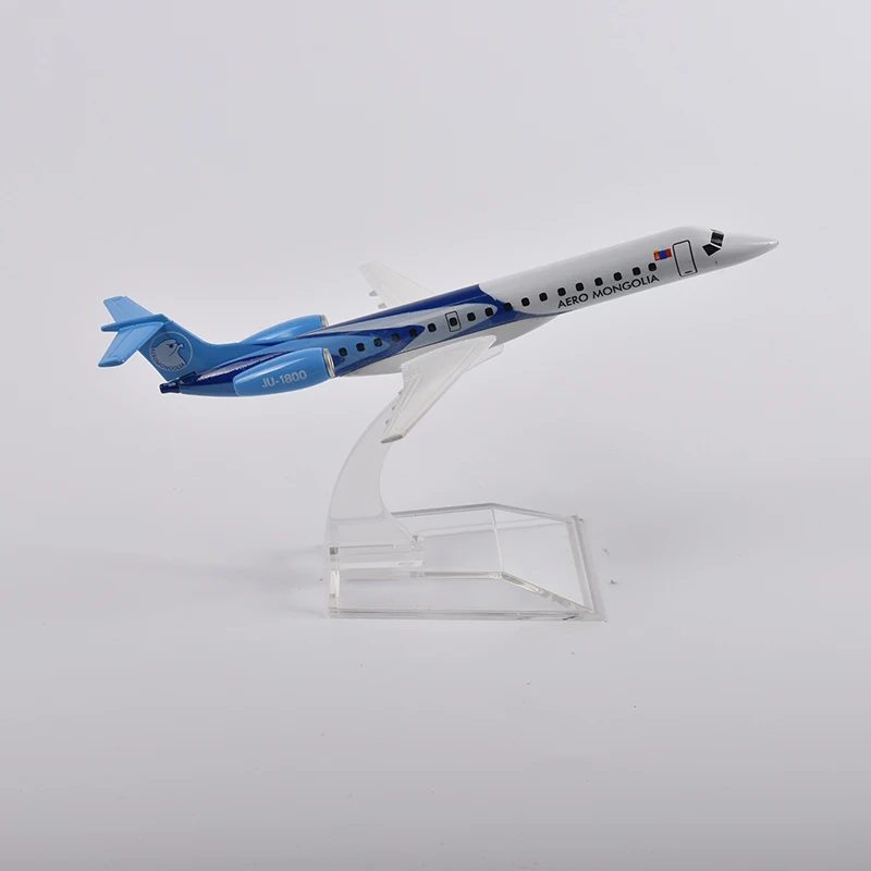 JASON TUTU-avi&oacute;n mongol ERJ145 de 16cm, modelo de avi&oacute;n, Metal fundido a presi&oacute;n, escala 1/400, env&iacute;o directo de f&aacute;brica-4