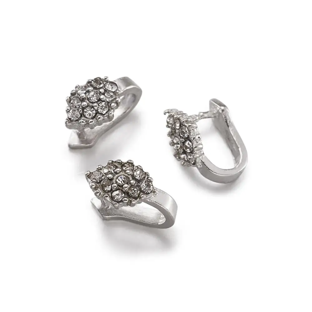 5 шт Платиновый тональный латунный лед захват для изготовления ювелирных