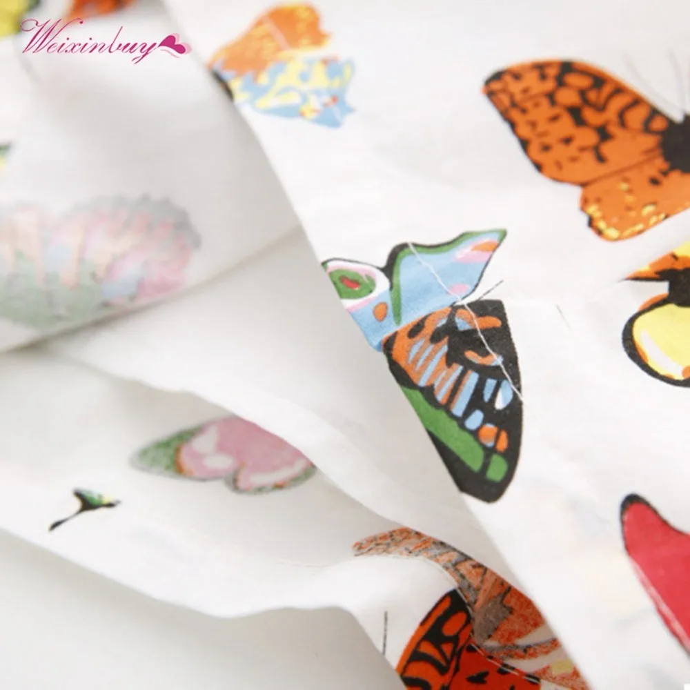 Платья одежда стильная для маленьких девочек детей платье-туника с бабочкой