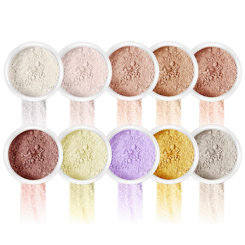 Пудра для макияжа консилер жирной кожи блестящий контур минеральная