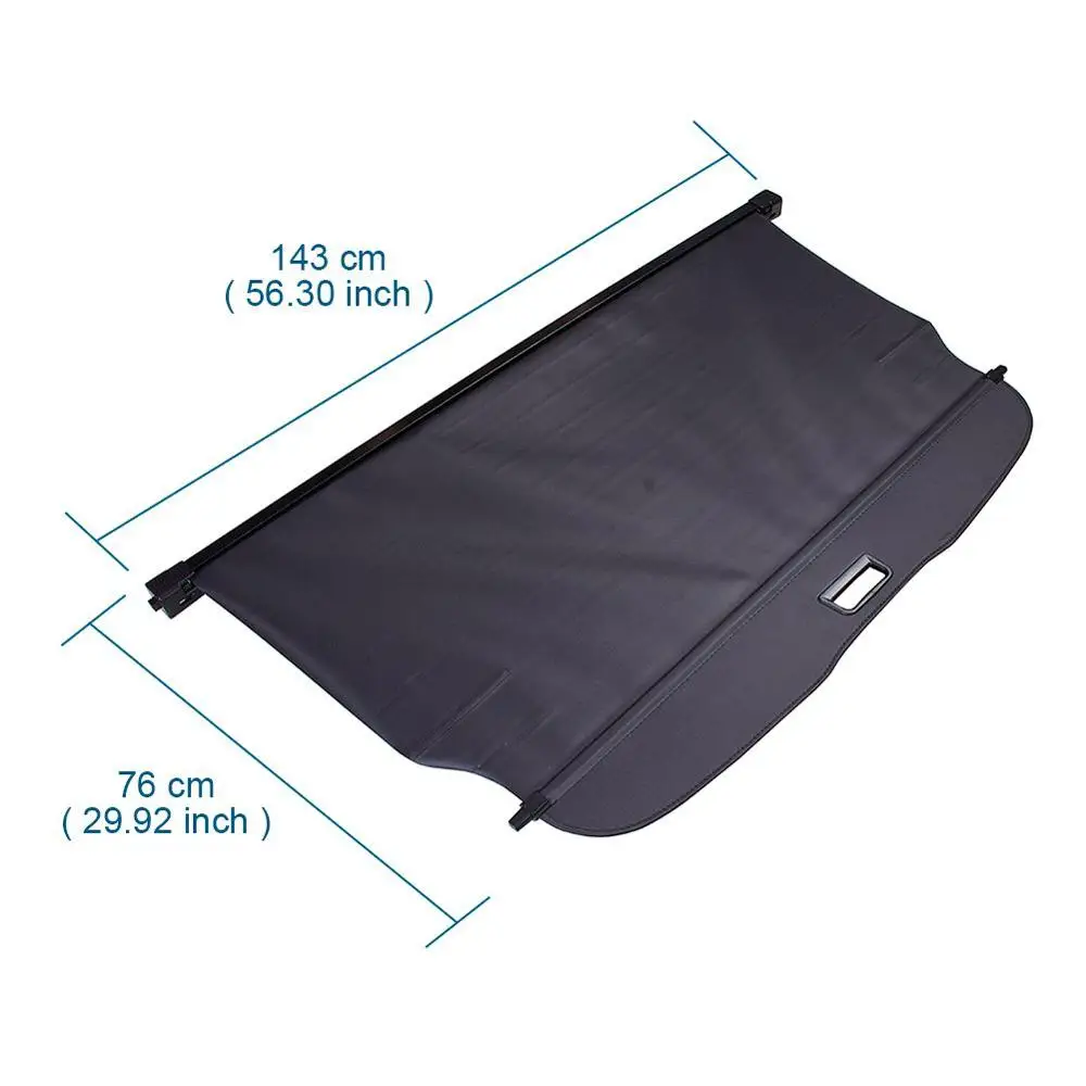 Защитный щит для багажника автомобиля черная Выдвижная занавеска JEEP Grand Cherokee 2011