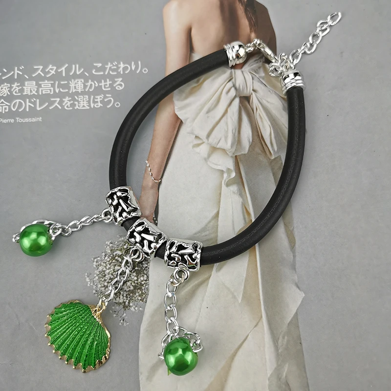 Новый зеленый жемчужный браслет UKEBAY жемчужные браслеты женские резиновые