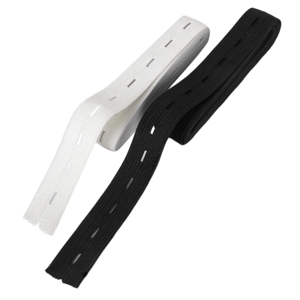 Оптовая продажа сделай сам швейная кнопка отверстие вязаная эластичная лента 1 5