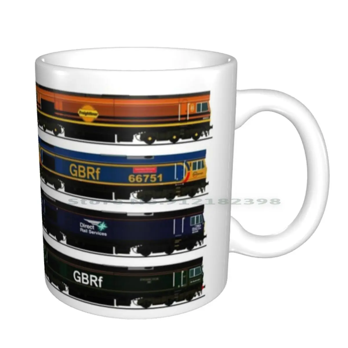 Локомотивная коллекция Class 66 керамические кружки кофейные чашки кружка для
