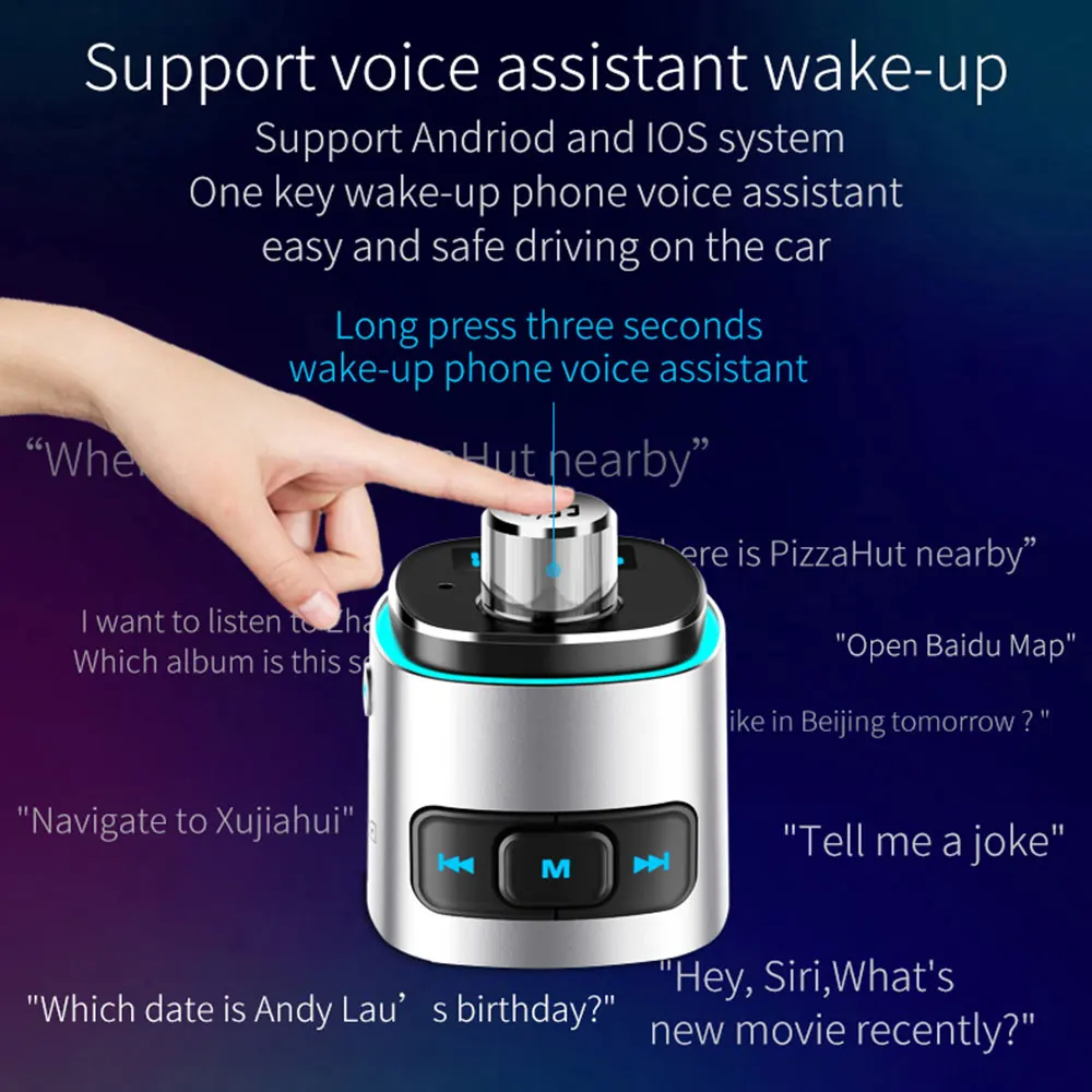 Автомобильный MP3 плеер BC42 автомобильный Bluetooth fm передатчик QC3.0 быстрое зарядное