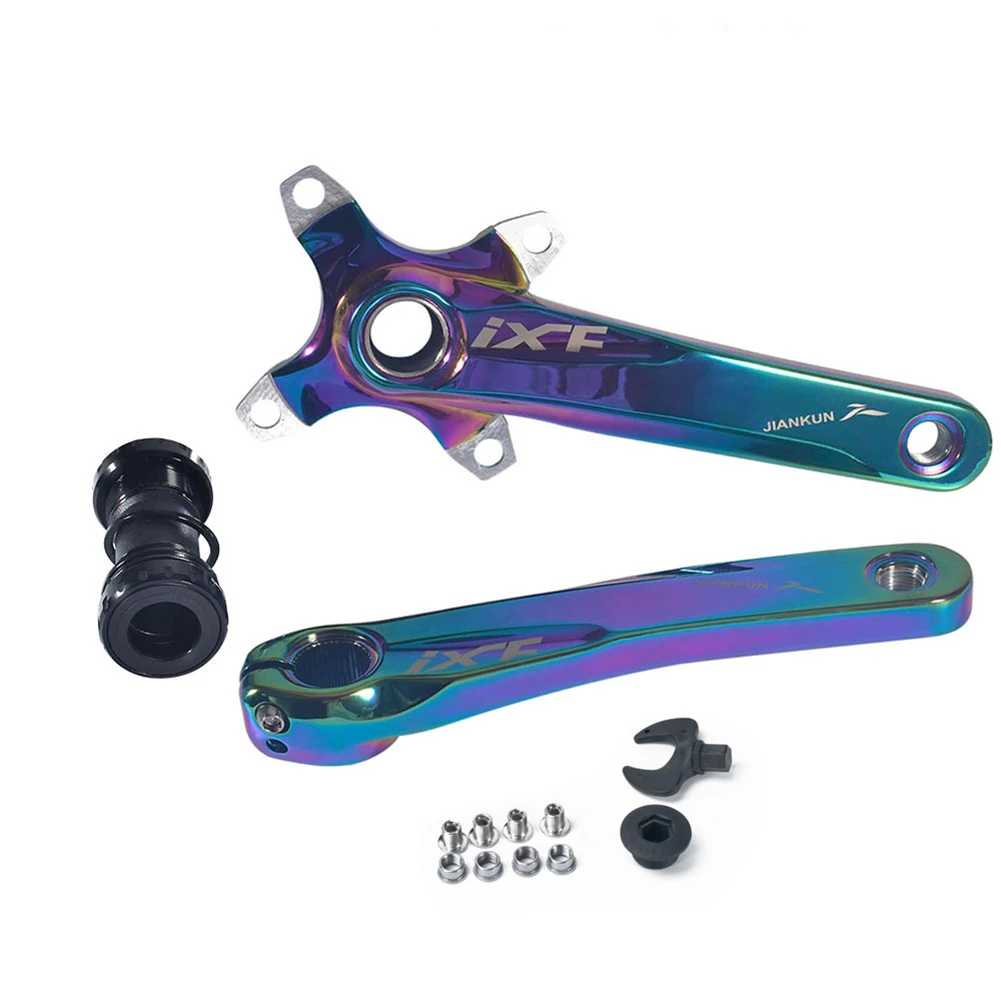 

Aluminum MTB Bicycle 170MM Crankset Crank Arm & Bottom Bracket Kit Strong Axis Strength Strong Compatibility