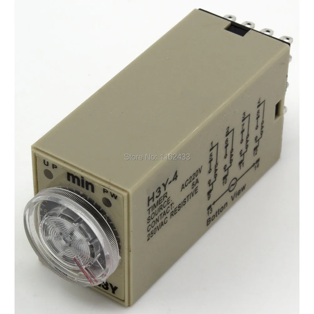 H3Y-4 AC 220V on delay 4PDT реле времени H3Y series 220VAC таймер | Обустройство дома