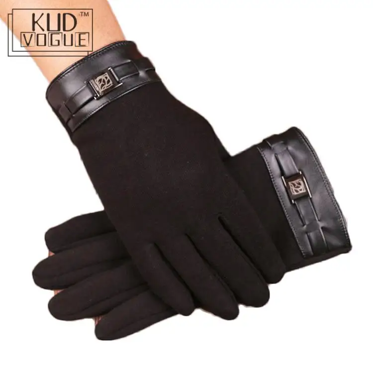 Мужские зимние перчатки и варежки для взрослых однотонные модные сенсорный