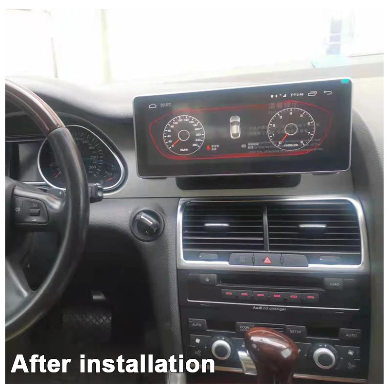 Android 12 CarPlay 6 + 128 ГБ для Audi Q7 4L 2004 ~ 2011 MMI 2G 3G Автомобильный мультимедийный плеер GPS Navi