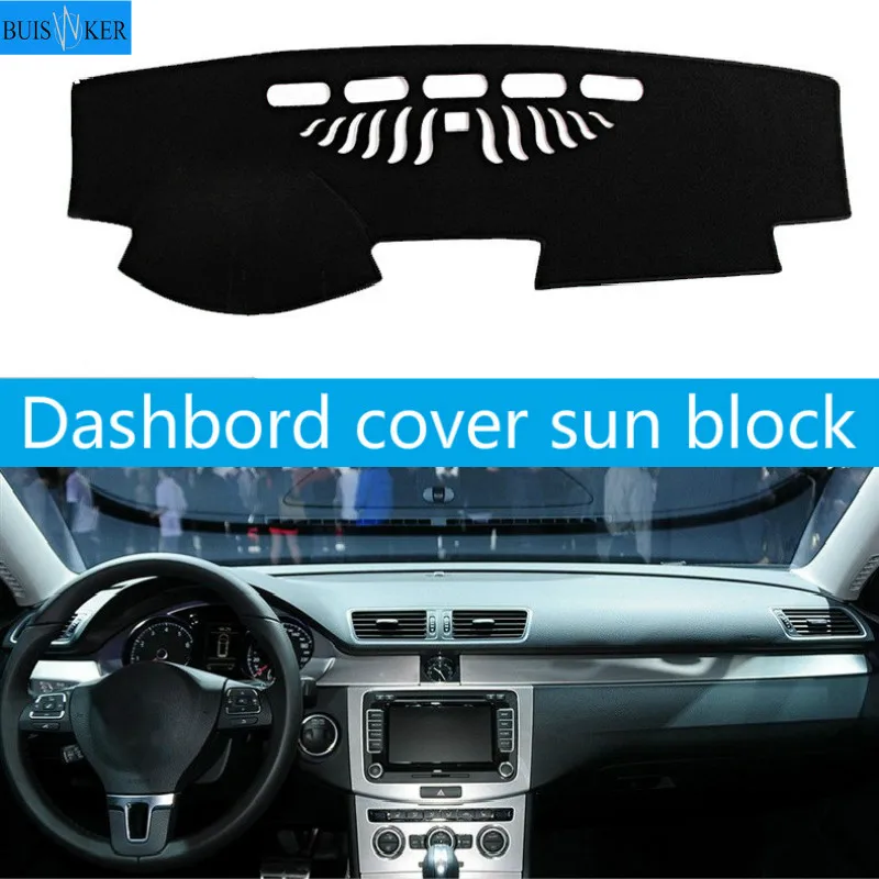 

Car Dashboard Cover Mat Pad Dashmat Sun Shade Instrument Carpet Accessories For Volkswagen VW Passat B6 B7 06-15 Passat CC 09-17