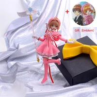 lovely anime card captor sakura action figure models cardcaptor magic wand girls cake decorations figure toys gifts home decor
