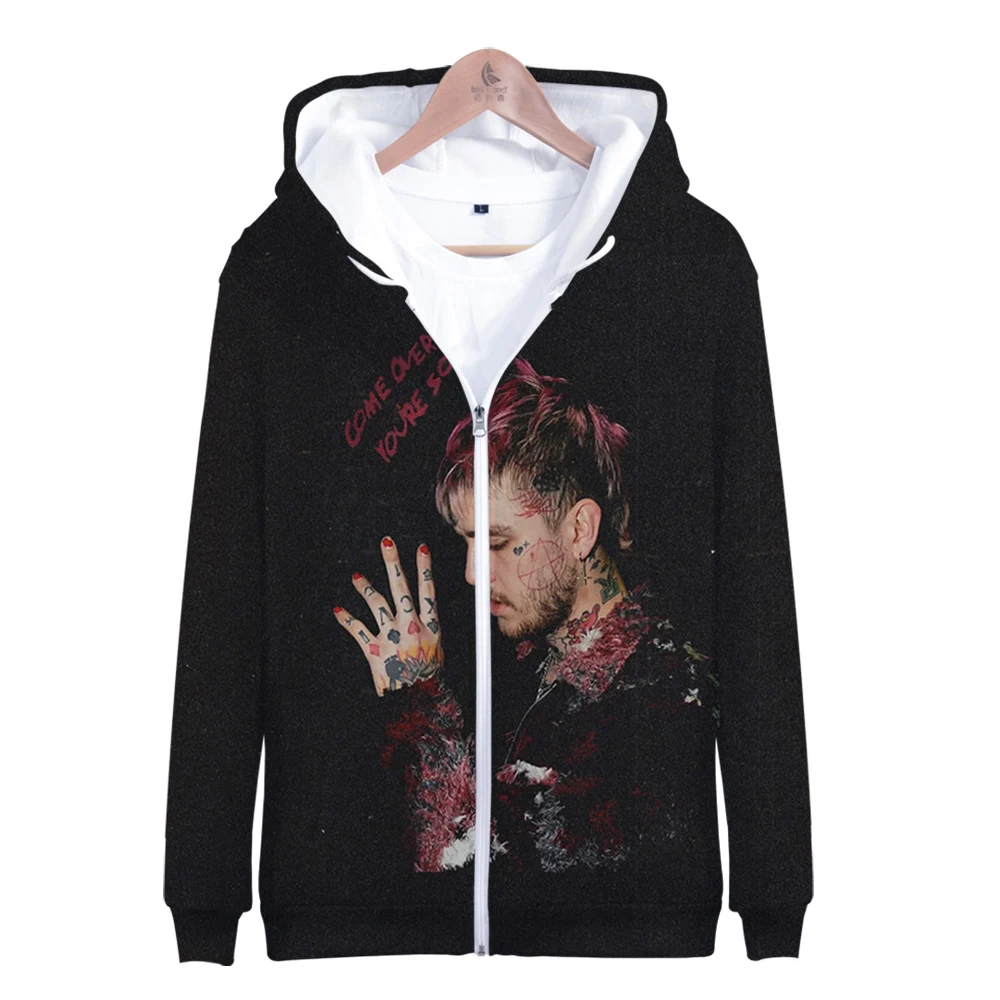 

Fashion 3D Print Lil Peep Zipper Hooded Harajuku Zipper Sweatshirt 3D Hoodies Youthful vitality Sports Style Men/Women Hoodie
