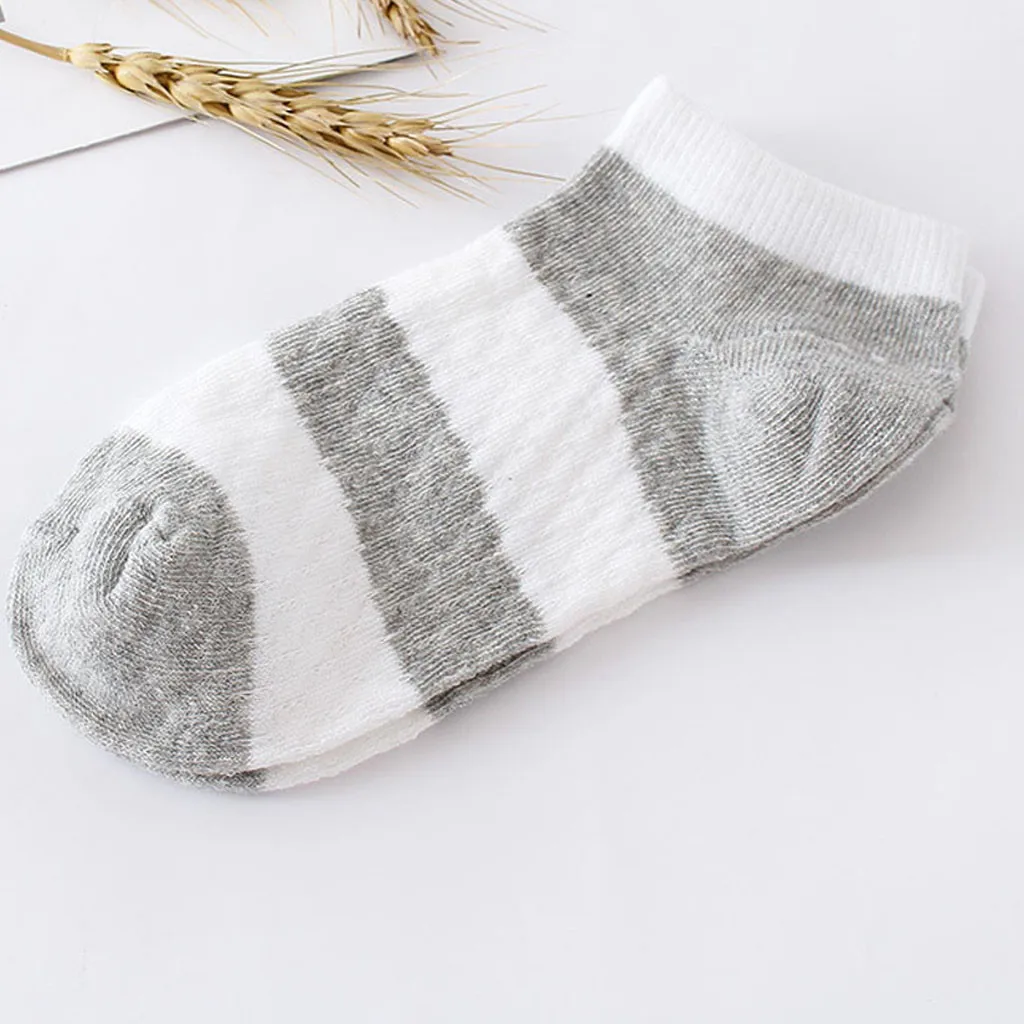 

1Pair Women Comfortable Stripe Cotton Sock Slippers Short Ankle Socks