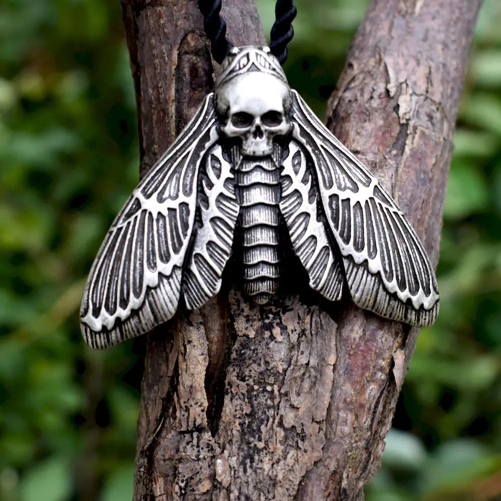 1 шт. череп ожерелье Мотылек|Ожерелья с подвеской| |