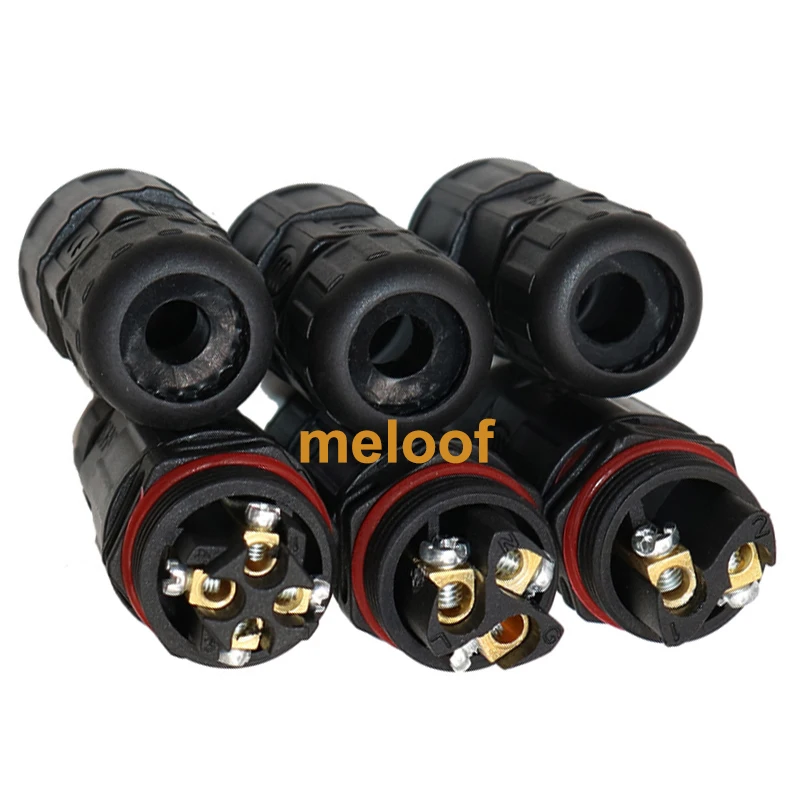 Водонепроницаемый соединитель для электрического кабеля IP68 2 контактный 3 4 5