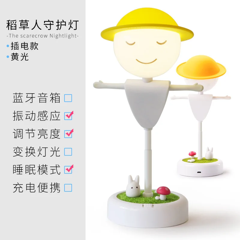 

One Piece Scarecrow Led Small Night Lamp Bluetooth Speaker Christmas Birthday Gift Atmosphere Children Cartoon