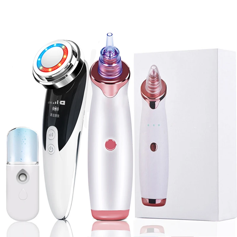 

Blackhead Remover Set EMS LED Facial Massager Acne Black Head Black Point Vacuum Tool Black Spots Pimple Pore Cleaner Machine