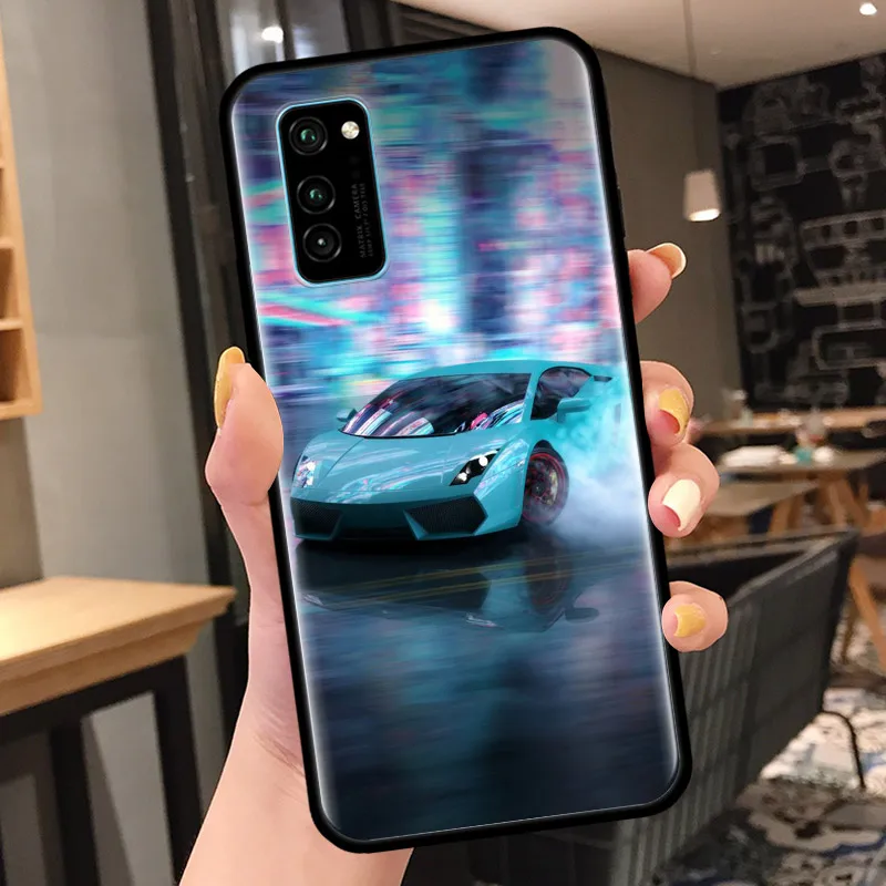 

Cool Sports Car Silicone Case Cover For Huawei Honor 9S 9C 9A 8A 8X 9X Lite 10 20 Lite 20 Pro 20S 20e Soft TPU Phone Shell Funda