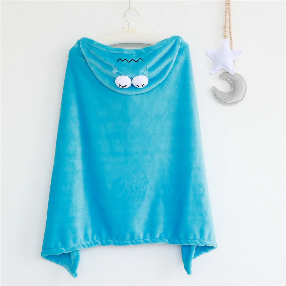 Милый уличный синий костюм Сезам печенья монстр косплей мягкий плащ с капюшоном