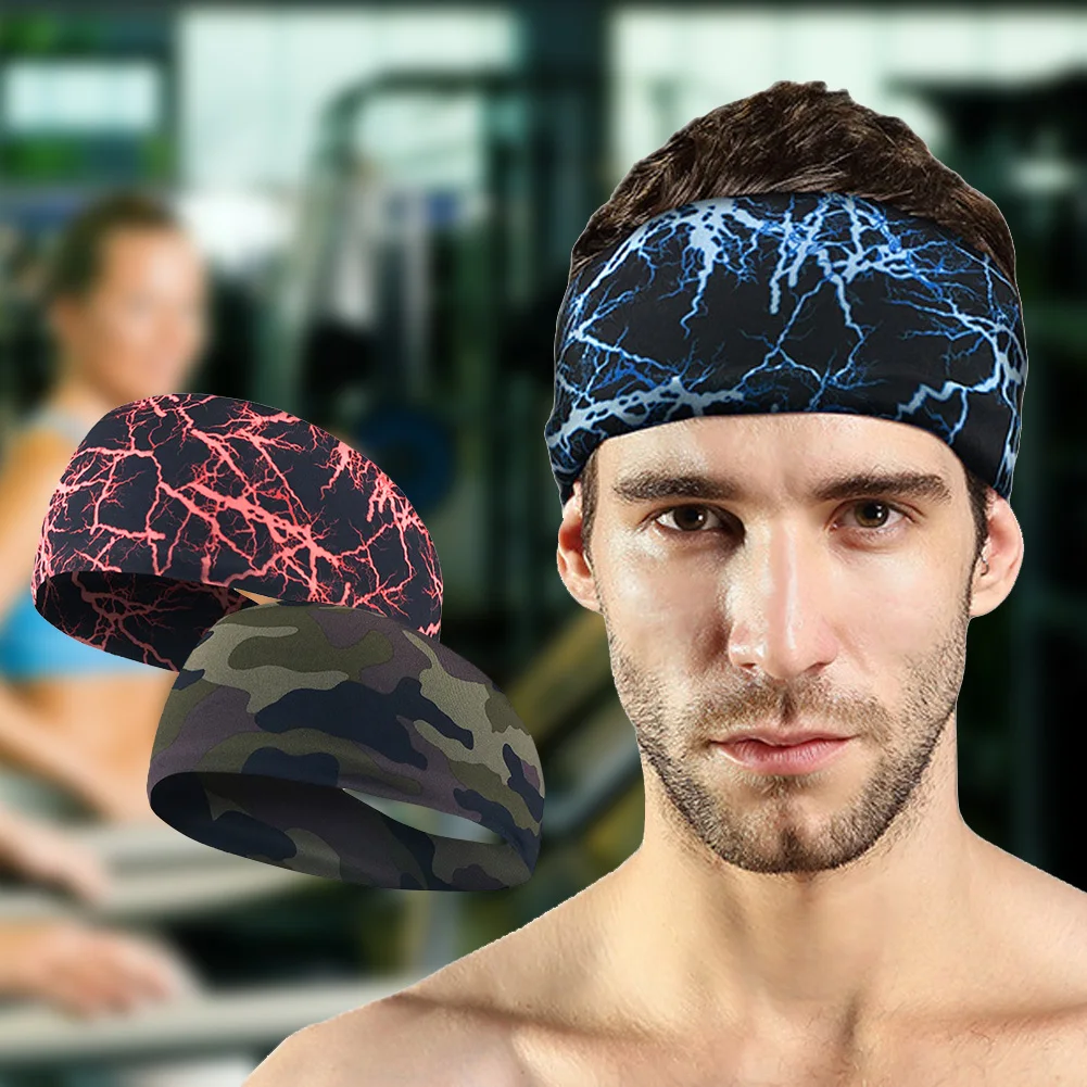 Спортивная спортивная повязка на голову для занятий спортом бега фитнеса стрейч
