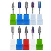 tungsten steel milling cutter nail drill bit for manicure pedicure rotary grinding head electric manicure drill accessory tools