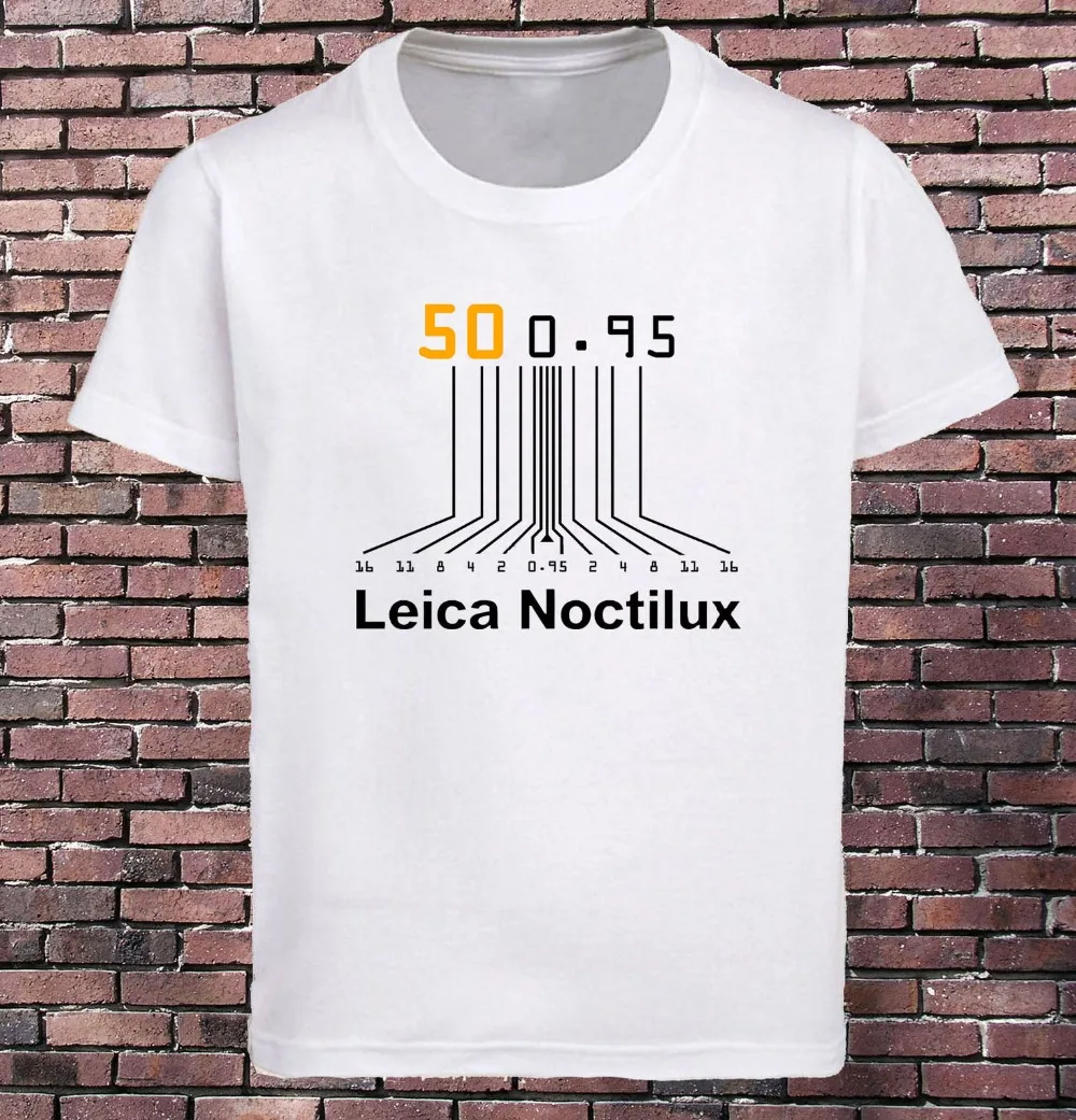 

2019 New Arrival Men T Shirt New Noctilux Camera Photographer Photography White T-Shirts Tee S-3XL Tee shirt printing