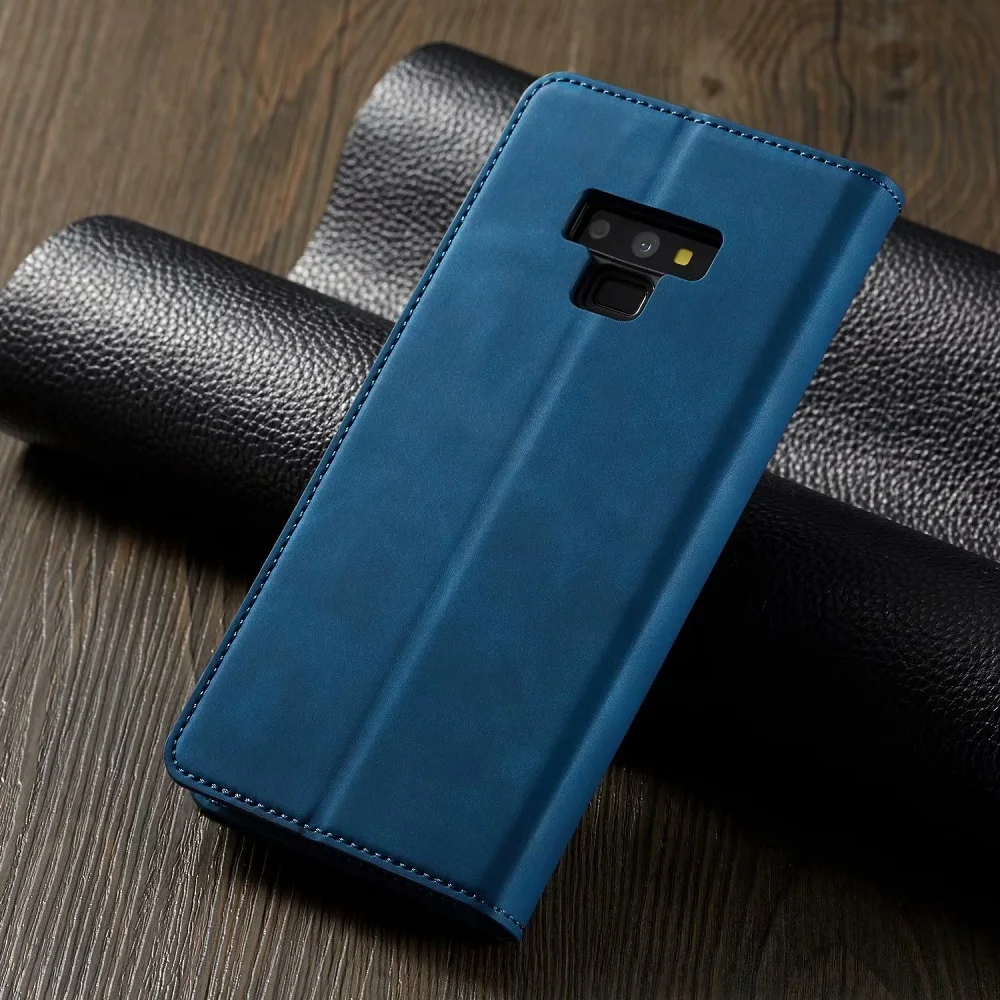 Роскошный кожаный флип-чехол для samsung Galaxy S10 S9 S8 Plus Note 9 10+ A6 A7 A8 держатель для карт Магнитный кошелек подставка обложка для книг