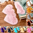 Мягкий коврик в форме сердца, искусственный мех