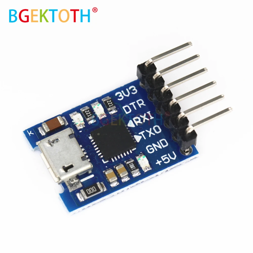 CP2102 MICRO USB к UART TTL модуль 6-контактный последовательный преобразователь STC Замена