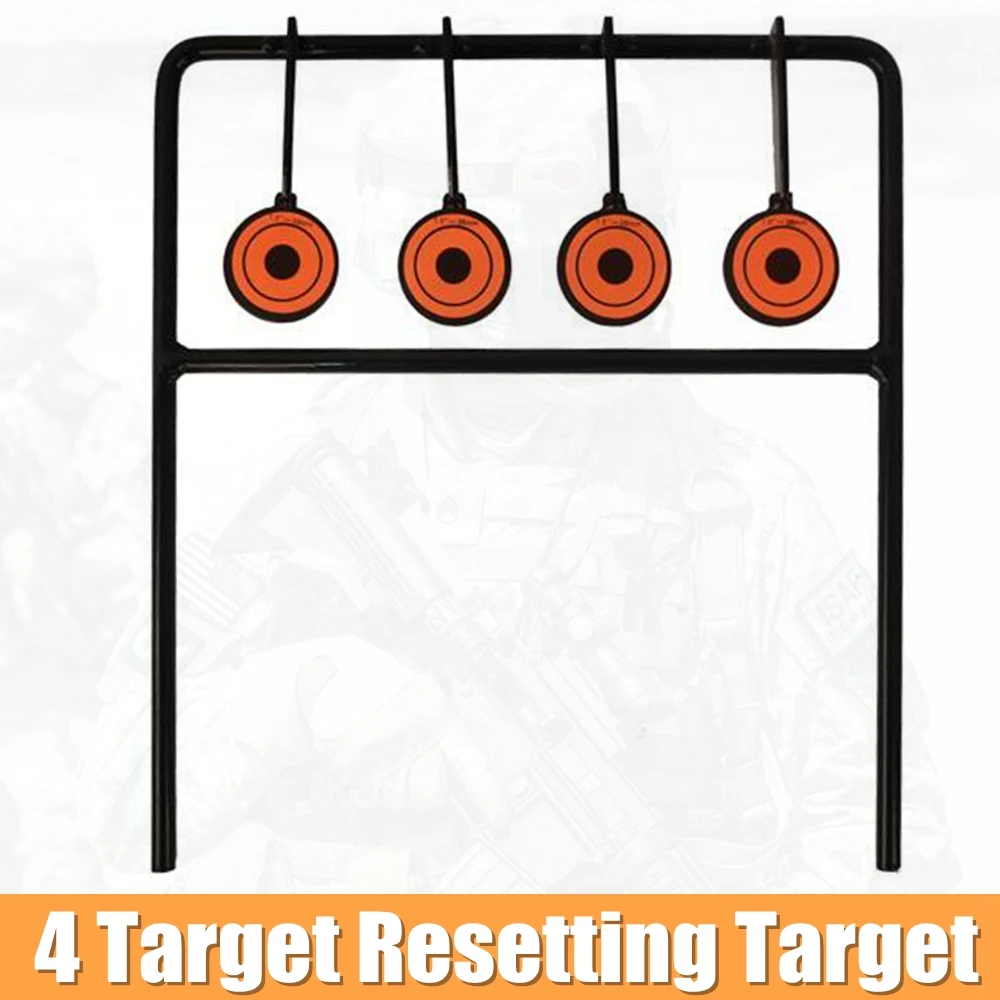 4-Plate Reset Target страйкбольный Пейнтбол Стрельба из лука мишень наружные тактические