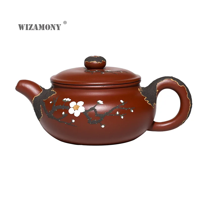 WIZAMONY 250cc Purple Sand Pot Factory Direct Yixing Ore Dahongpao Tea fang gu hu Famous Hand Kung Fu | Дом и сад