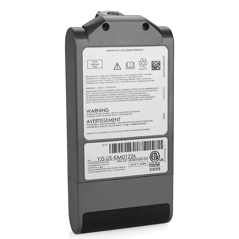 25 2 V 3000MAh литий ионный Пылесос аккумуляторная батарея для Dyson V10 абсолютная SV12